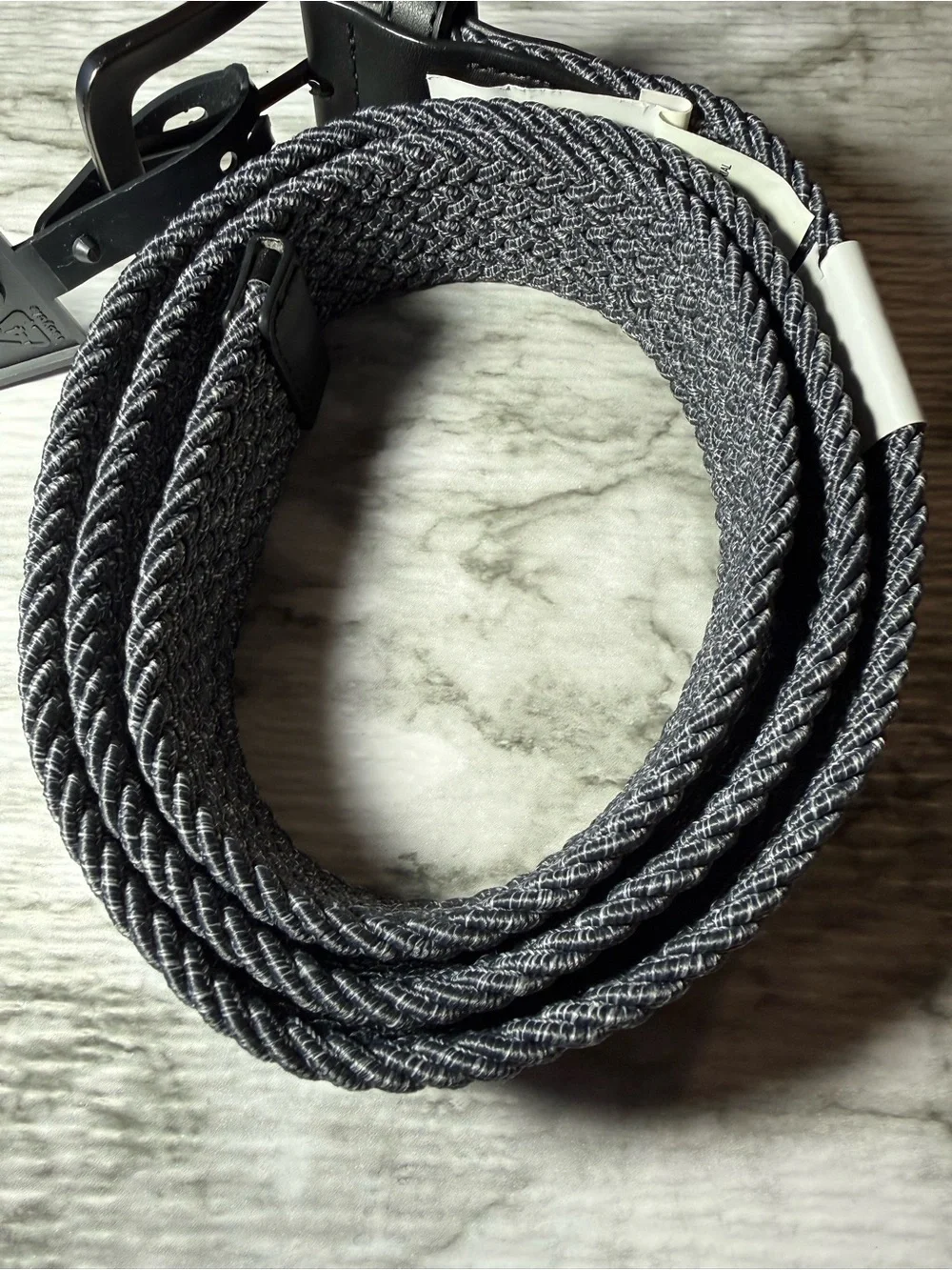 NWT Nike Heather Gray Stretch Woven Mens Belt Size Large (38-40) $42